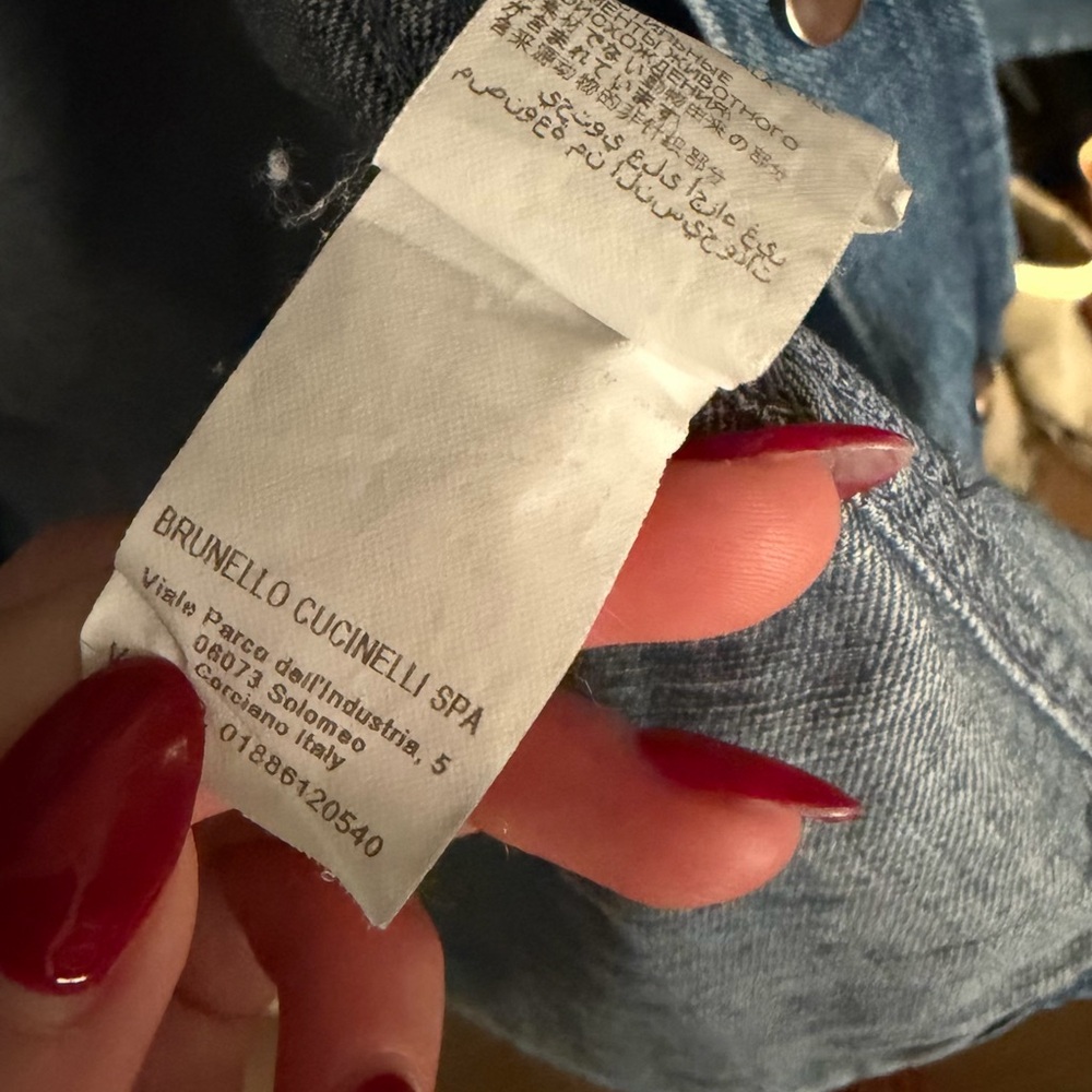 Brunello Cucinelli Denim Western Shirt - Picture 8 of 12